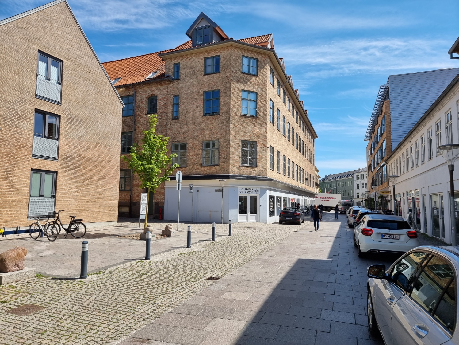 Vestergade in Norresundby north of the fjord